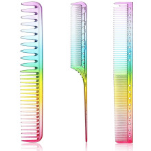 3 Pieces Fine Cutting Comb Salon Hairdressing Comb Rat Tail Comb Fine Teeth Hair Comb Styling Comb Anti-Static Heat Resistant