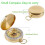 Compass for Navigation, Vintage Pocket Compass with Luminous Function, Waterproof Military Compass for Camping 5
