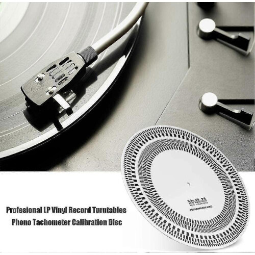 Profesional LP Vinyl Phono Speed Test Disk, LP Vinyl Turntables Record Tachometer Calibration Disc - DD01 2