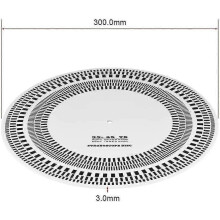 Profesional LP Vinyl Phono Speed Test Disk, LP Vinyl Turntables Record Tachometer Calibration Disc - DD01