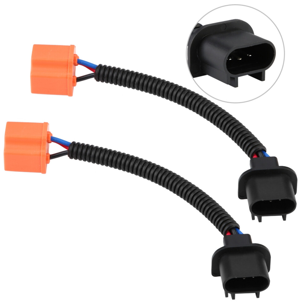 Head Conversion Cable 2Pcs H13 9008 To H4 9003 Adapter Female Led Light 4921393337039
