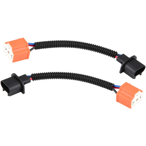 Headlight Conversion Cable 2Pcs H13 9008 to H4 9003 Adapter Female LED Light 1