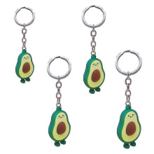 Lot de 6 porte-cls en forme de personnages qui sembotent  la perfection en caoutchouc Multicolore 4 x 4 cm