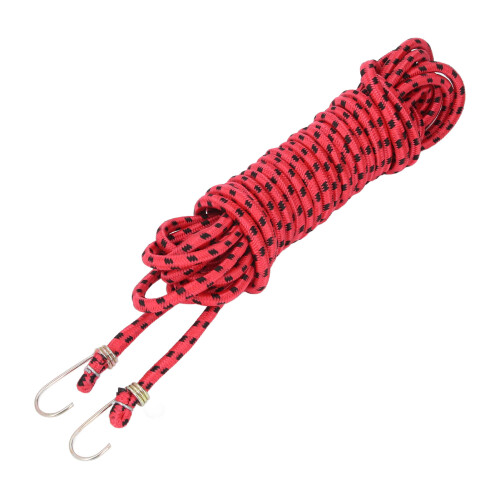 Extrem starker roter Gummiseil mit Haken, 10m, Modell D008 2