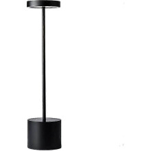 Led Cordless Table Lamp Small Rechargeable Metal Desk Lamp 2 Dimming Levels Modern Hotel Restaurant Bedroom