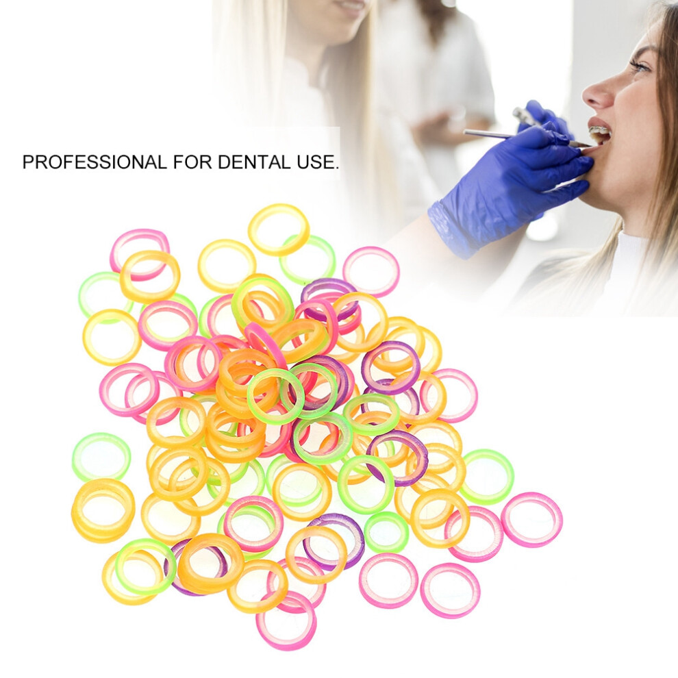 100Pcs Professional Dental Orthodontic Rubber Bands 4.7mm 3/16