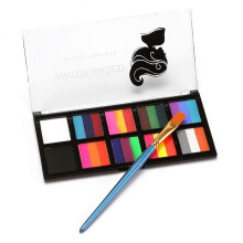 (type 1) Professional Face Body Painting Kit 10 Colors Rainbow Water Activated Paints Split Cakes Palette Makeup Cosplay Facepaints