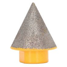 Diamond Beveling Chamfer Bit 60 Degree 80 Grit High Hardness Hole Shaping Widening Countersink Bit for Ceramic