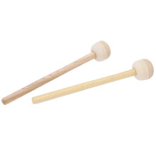 2Pcs Drum Mallet Felt Head Long Wooden Handle Non Slip Instrument Accessory Set Kit