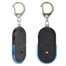 Wireless Key Finder Alarm with LED Light, Blue, 8-10m Range