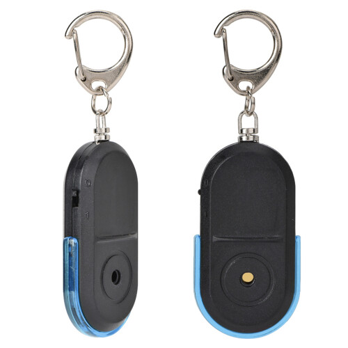 Wireless Key Finder Alarm with LED Light, Blue, 8-10m Range
