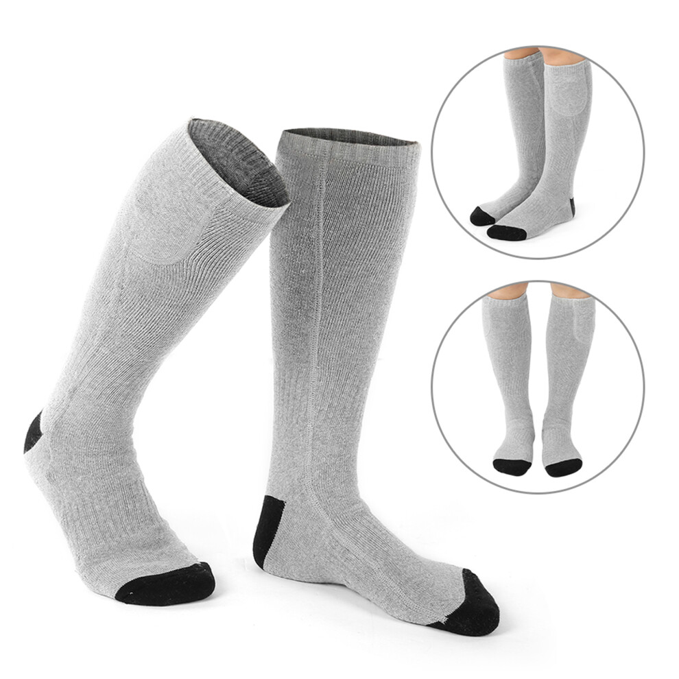 Black Battery Heated Socks For Men Women