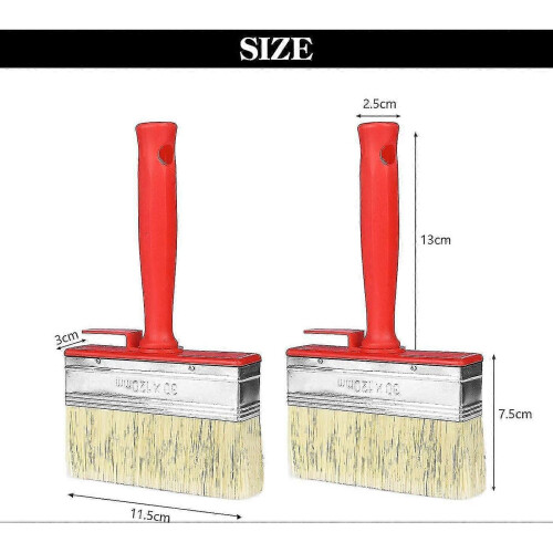 2 Pcs Wallpaper Paste Brush,large Masonry Paint Brush,fence Paint,paint Brushes Decorating - DD 1