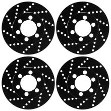 4pcs Metal 2.2 Hub Rim Brake Disc Brake Caliper for 1/10 Rc Crawler Car Axial Scx10 90046 Axi03007