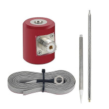 5M/16.4FT QRP Antenna 14M-30MHz 300W HF Antenna Stainless Steel 1/4 Wavelength for USDX Radio
