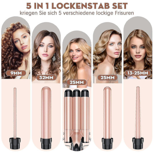 Curling Iron Set 5 In 1 Wave Iron - Curling Irons 1