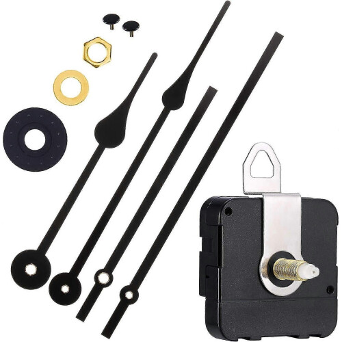 Long Wave Clock Replacement Movement Quartz DIY Wall Clock Movement with 2 Pairs of Hands - DD01