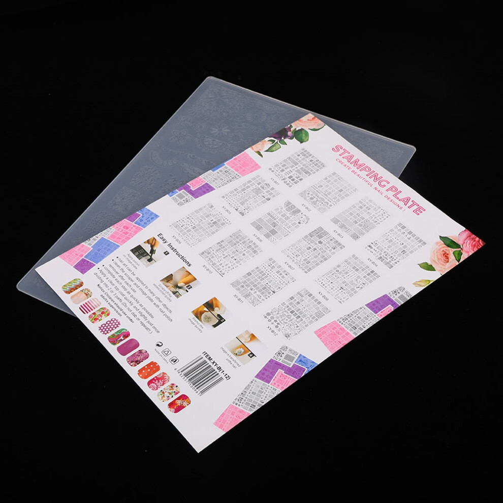 Plastic Manicure Stamping Templates 3