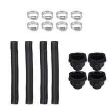 KINCJON 4 Pack Car 42mm Heater Duct Pipe Tube+air Vent Outlet Air Diesel Heater 4 Holes