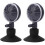 2 Pack Air Stone Discs with Suction Cup Swivel Adjustable Oxygen Bubble Air Stone Diffuser for Aquarium Fish Tank Hydroponic Pump - DD 1