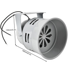 40W Electric Motor Driven Alarm, 120dB, Gray, AC220V