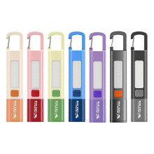 (red) Portable Mini High Brightness Colorful Flashlight Telescopic Zoom Camping Flashlight Three-gear Adjusting Flashlight