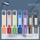 (green) Portable Mini High Brightness Colorful Flashlight Telescopic Zoom Camping Flashlight Three-gear Adjusting Flashlight 2