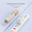 (khaki) Portable Mini High Brightness Colorful Flashlight Telescopic Zoom Camping Flashlight Three-gear Adjusting Flashlight 4