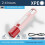 (red)Portable Mini High Brightness Colorful Flashlight Telescopic Zoom Camping Flashlight Three-gear Adjusting Flashlight 2