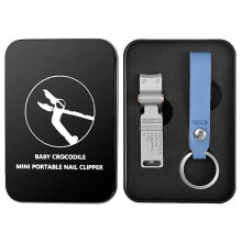 (blue) Grishay Crocmax Clipper, Heavy Duty Nail Clippers Wide Jaw Opening Anti Splash