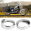 Touring 7 inch Softail Headlight Ring – Chrome Visor Light Frame for Bikes 10