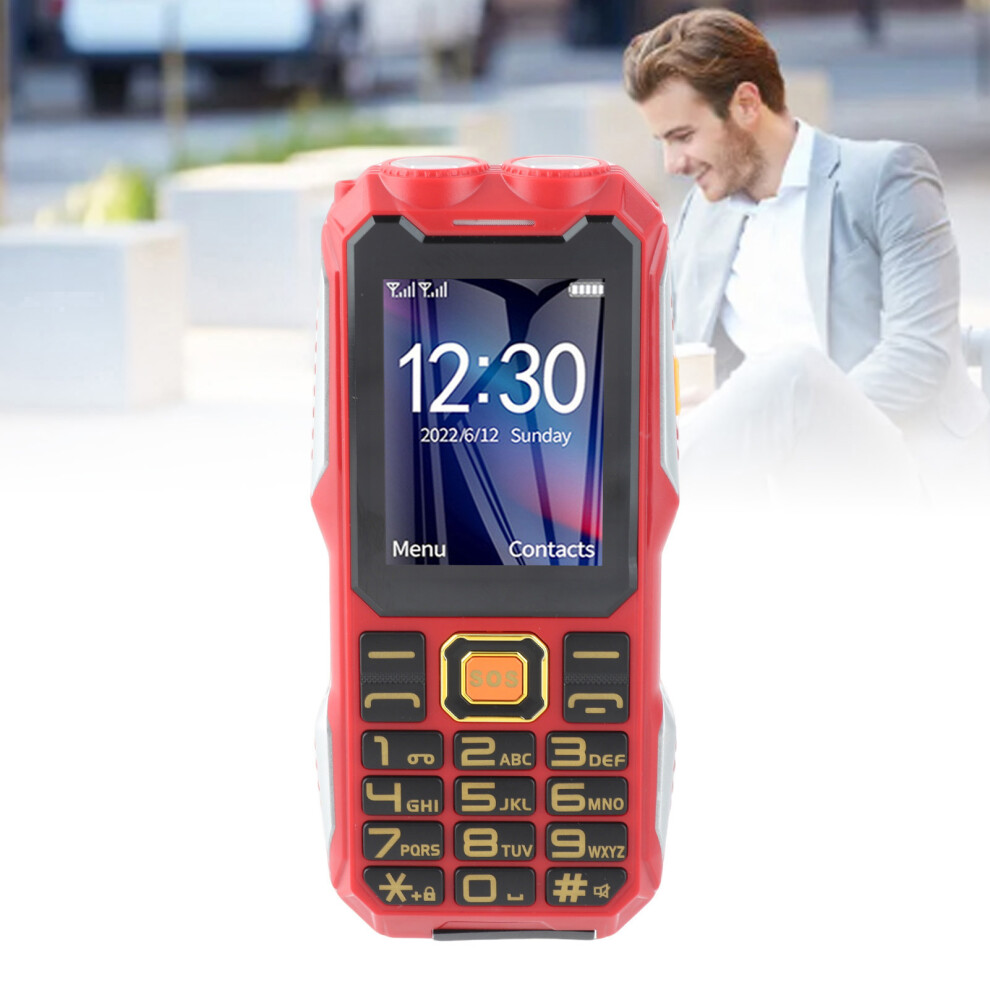 Senior 4G Rugged Cell Phone 2.6" 16800Mah Dual Flashlight Multilingual 6911393345699