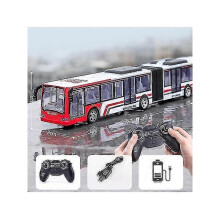 (Red Extended Bus) wireless Remote Control Bus With Light Simulation Electric Large Double-decker Bus Toys For Boys Children Toy Rc Car - PJ