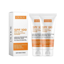 (2PCS)2026~1-5x Spf 100, Face , Waterproof Spf 100 Moisturiser Non-greasy Lotion For Face Body, Uvb/uva Protection Sun Cream Spf 100