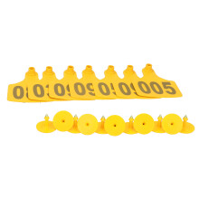 Yellow Cow Ear Tags 001-100 Farm Use
