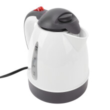 Car Travel Electric Kettle 1000ml Portable Water Warmer Auto Shut Off 12V White