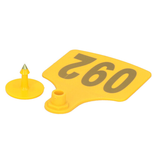 Yellow Cow Ear Tags 001-100 Farm Use 1