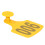 100 Numbered Cow Ear Tags Farm Yellow 2