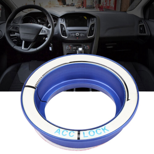 Blue Ignition Switch Ring for Ford Focus  Car Key Hole Cover Easy Fit 2