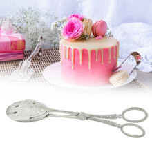 Kitchen Utensils Zinc Alloy Multi Functional Clamp Non-slip Food Clip Silver