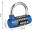 5 Digit Combination Padlock, Gym Padlock, Can Be Reset Combination Locks - RiRi 4