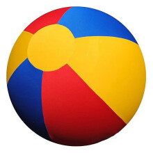 Giant Beach Ball Large Beach Ball, Huge Rainbow Color Ball Bootball for Kids, Oversized Blow Up Plastic Inflatable Balls for Pool, Big Summer Party F