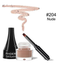 (A06)PHOERA Colorful Eyeliner 10 Colors Waterproof Eyeliner Gel With Brush Long-lasting Eye Liner Cream Makeup Tools Women Cosmetics