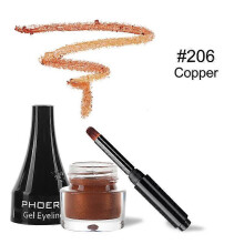 (A08)PHOERA Colorful Eyeliner 10 Colors Waterproof Eyeliner Gel With Brush Long-lasting Eye Liner Cream Makeup Tools Women Cosmetics