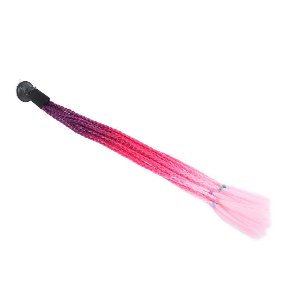 Stylish Purple Red Pink Motorcycle Helmet Ponytail Dreadlocks Wig Pink,Red,Purple 9371393355987