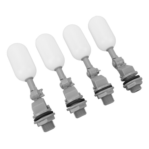 4PCS ABS PE Float Ball Valve DN15 1/2 Inch Automatic Water Level Control