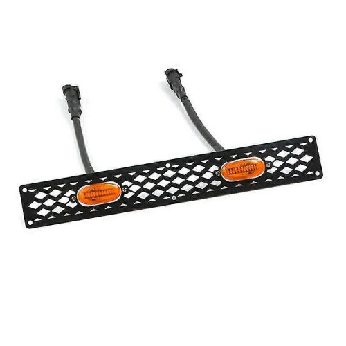 Front Bumper Grille LED Light Bracket Kit Decor for Wrangler 4Runner Jimny SUV