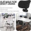 Office Chair Headrest Attachment Universal Head Support Cushion Upholstered Adjustable Height Angle(black And Black) - DD 5
