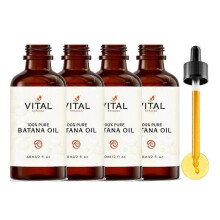 (4PCS)Vital Strands Organic Batana Oil for Hair Growth for All Hair Types 60ml