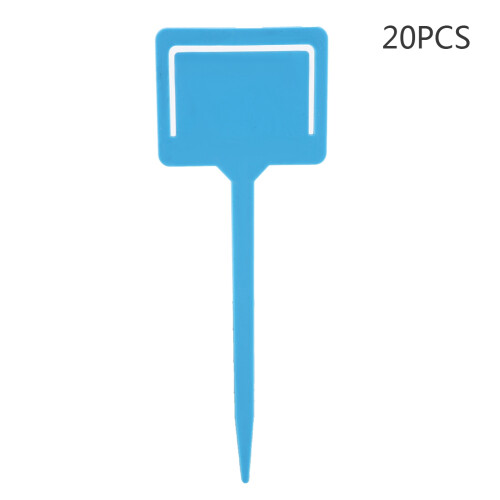20Pcs Plant Label Tags Blue 18x6.5cm Waterproof 2